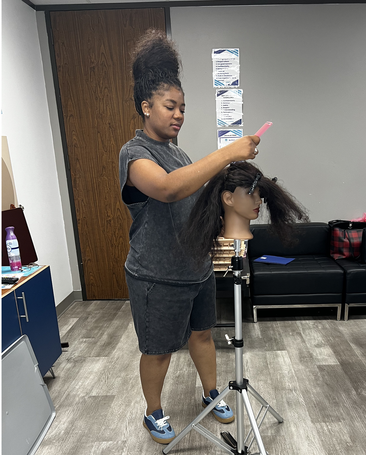 Braids for Good workforce development braiding class