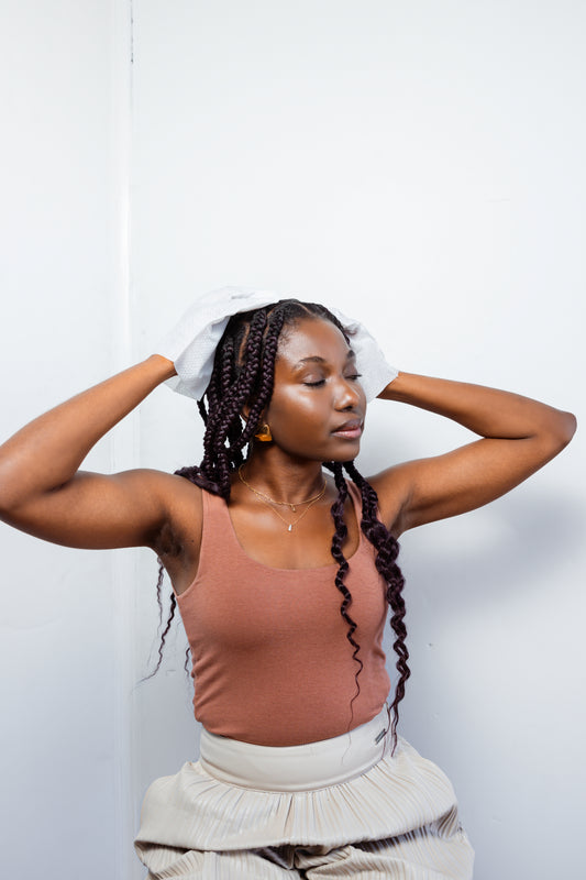 Protective braid hairstyle lifestyle photo
