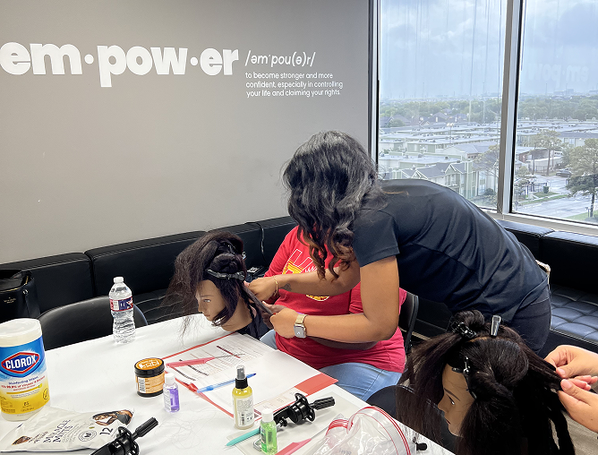 Braids for Good community program participants